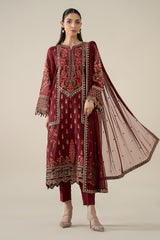 Maria B | Luxury Winter Pret 25 | DW-EA25-59-Red