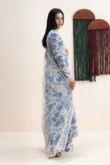 Maria B | 3 Piece Embroidered | DW-EA25-87R1-Off White