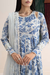 Maria B | 3 Piece Embroidered | DW-EA25-87R1-Off White