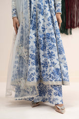 Maria B | 3 Piece Embroidered | DW-EA25-87R1-Off White