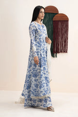 Maria B | 3 Piece Embroidered | DW-EA25-87R1-Off White