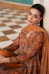 Maria B | 3 Piece Embroidered | DW-EA26-10-Mustard
