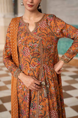 Maria B | 3 Piece Embroidered | DW-EA26-10-Mustard