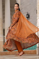 Maria B | 3 Piece Embroidered | DW-EA26-10-Mustard