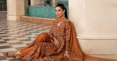Maria B | 3 Piece Embroidered | DW-EA26-10-Mustard