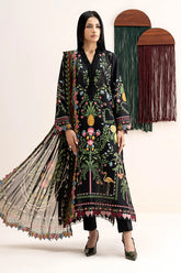 Maria B | 3 Piece Embroidered | DW-EA26-16-Black