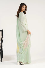 Maria B | 3 Piece Embroidered | DW-EA26-19-Mint Green