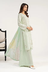 Maria B | 3 Piece Embroidered | DW-EA26-19-Mint Green