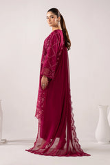 Maria B | 3 Piece Embroidered | DW-EA26-27-Magenta