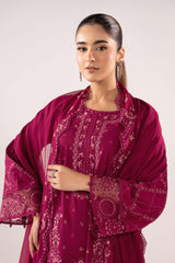 Maria B | 3 Piece Embroidered | DW-EA26-27-Magenta