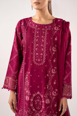 Maria B | 3 Piece Embroidered | DW-EA26-27-Magenta
