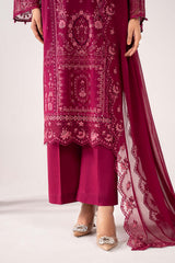 Maria B | 3 Piece Embroidered | DW-EA26-27-Magenta