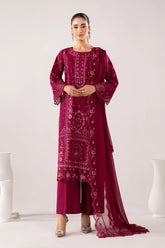 Maria B | 3 Piece Embroidered | DW-EA26-27-Magenta