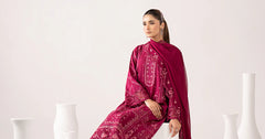 Maria B | 3 Piece Embroidered | DW-EA26-27-Magenta