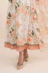 Maria B | 3 Piece Embroidered | DW-EA26-34-Off White