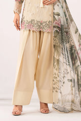 Maria B | 3 Piece Embroidered | DW-EA26-51-Off White
