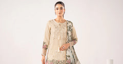 Maria B | 3 Piece Embroidered | DW-EA26-51-Off White