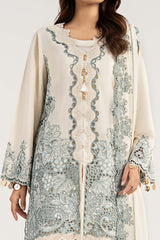 Maria B | 3 Piece Embroidered | DW-EA26-70-Off White