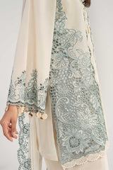 Maria B | 3 Piece Embroidered | DW-EA26-70-Off White