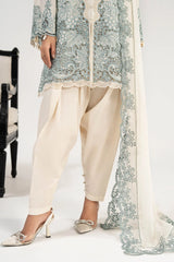 Maria B | 3 Piece Embroidered | DW-EA26-70-Off White