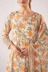 Maria B | 3 Piece Embroidered | DW-EA26-71-BEIGE