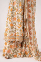Maria B | 3 Piece Embroidered | DW-EA26-71-BEIGE