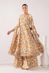 Maria B | 3 Piece Embroidered | DW-EA26-71-BEIGE