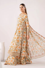 Maria B | 3 Piece Embroidered | DW-EA26-71-BEIGE