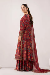 Maria B | 3 Piece Embroidered | DW-EA26-71-Maroon