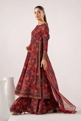 Maria B | 3 Piece Embroidered | DW-EA26-71-Maroon