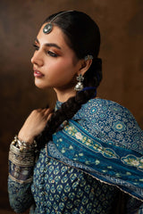 Maria B | 3 Piece Embroidered | DW-EA26-73-Blue