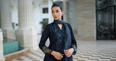 Maria B | 3 Piece Embroidered | DW-EA26-85-Navy Blue
