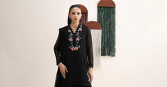 Maria B | 3 Piece Embroidered | DW-EA26-86-Black