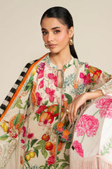 Maria B | 3 Piece Embroidered | DW-EA26-99-BEIGE