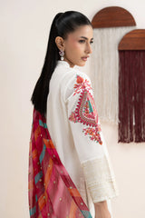 Maria B | 3 Piece Embroidered | DW-EF21-40R1-Off White