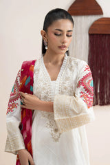 Maria B | 3 Piece Embroidered | DW-EF21-40R1-Off White