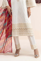 Maria B | 3 Piece Embroidered | DW-EF21-40R1-Off White