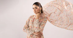 Maria B | 3 Piece Embroidered | DW-EF26-195-BEIGE