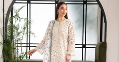Maria B | 3 Piece Embroidered | DW-EF26-40-Off White