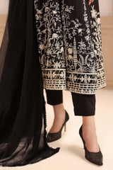 Maria B | 3 Piece Embroidered | DW-MN25-09R1-Black