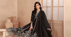 Maria B | 3 Piece Embroidered | DW-MN25-09R1-Black