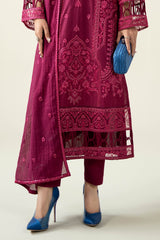 Maria B | Luxury Winter Pret 25 | DW-PF25-23-Magenta