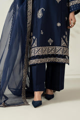 Maria B | Luxury Winter Pret 25 | DW-W25-54-Blue