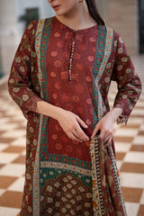 Maria B | 3 Piece Embroidered | DW-EA26-101-Maroon