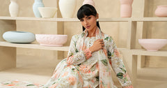 Maria B | 3 Piece Embroidered | DW-EA26-34-Off White