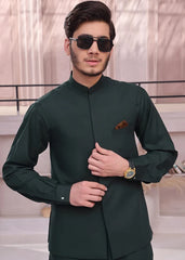 (3 Piece) - Green Suit with Matching Waistcoat