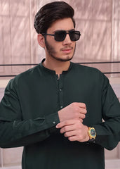 (3 Piece) - Green Suit with Matching Waistcoat