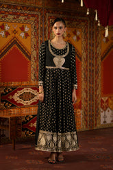 Ethnc | 2 Piece EMBROIDERED SUIT 26 | BLACK E1051