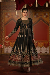 Ethnc | 1 Piece EMBROIDERED SUIT 26 | JET BLACK | E1067