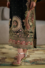 Ethnc | 1 Piece EMBROIDERED SUIT 26 | JET BLACK E1098